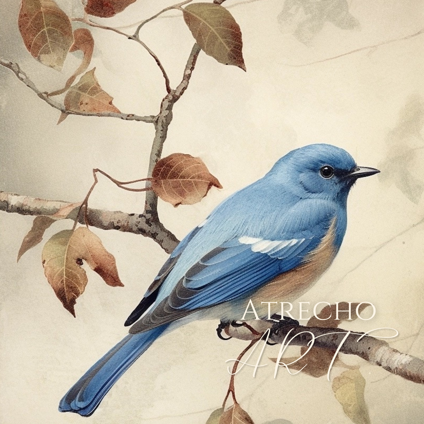 BLUEBIRD | Print or Canvas | AN09