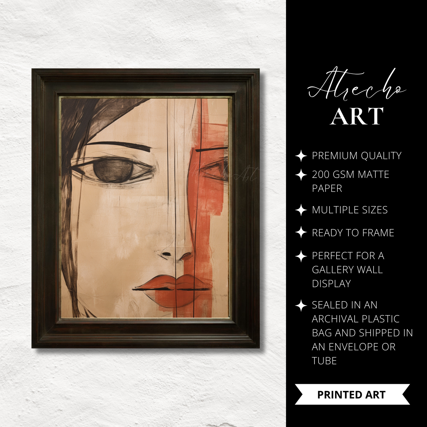 ABSTRACT FACE | Printed Artwork | AB02