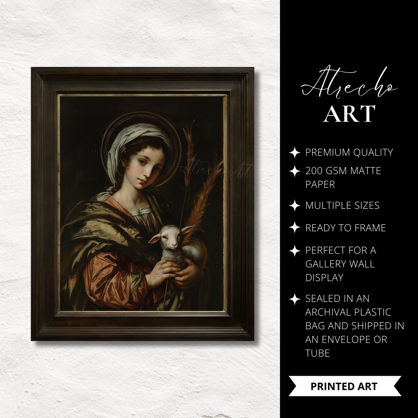 SAINT AGNES |  Printed Artwork | RE32