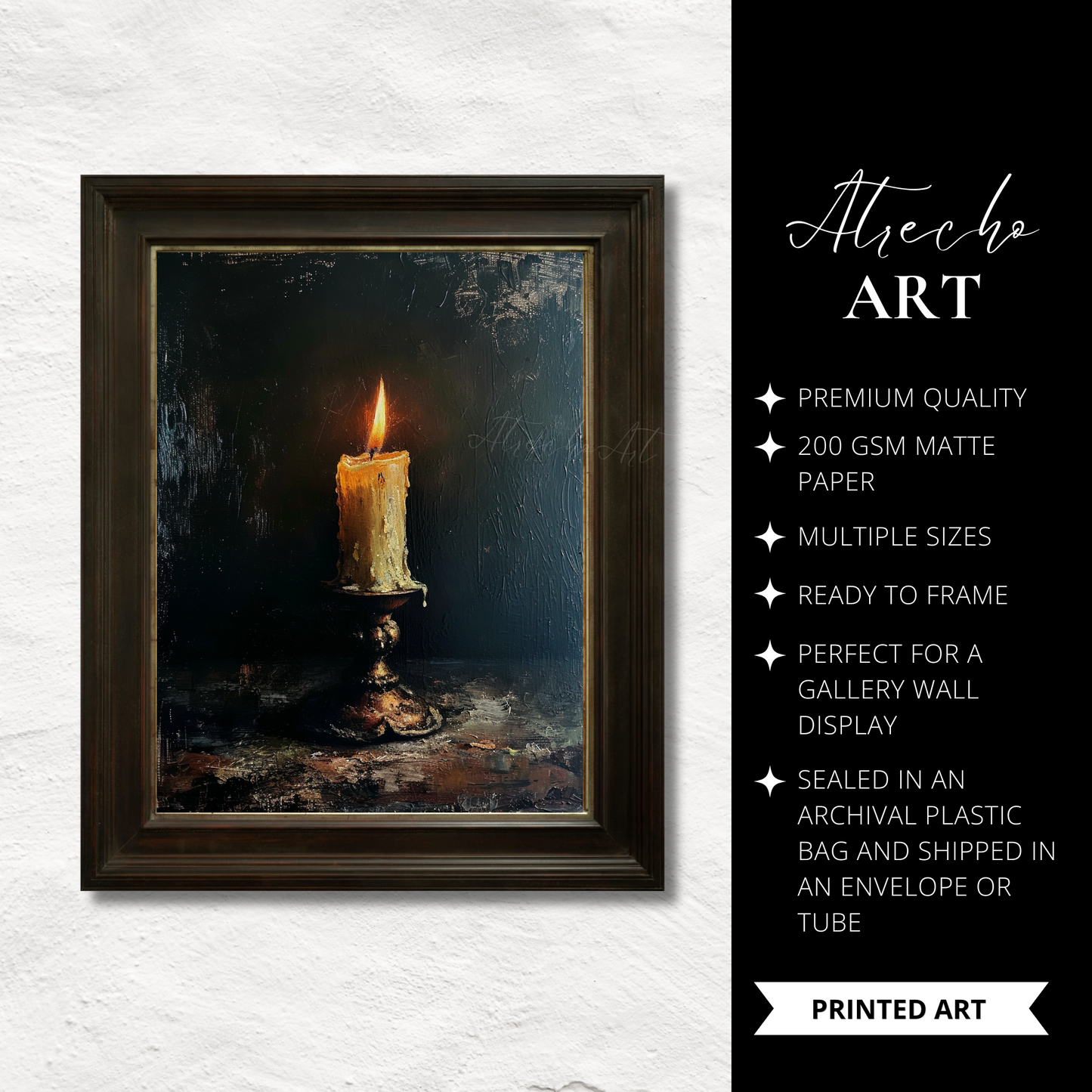 VINTAGE CANDLE | Printed Artwork | SL12