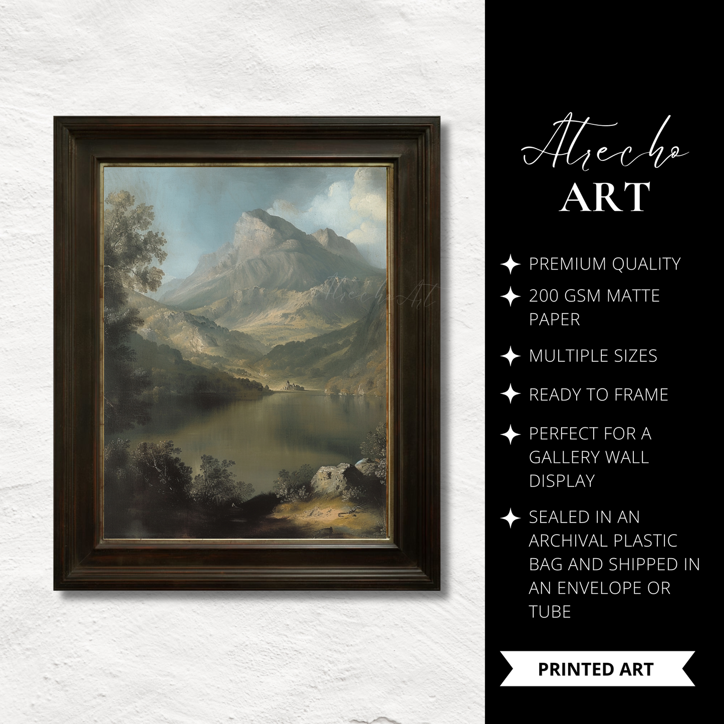 MOUNTAIN LAKE | Printed Artwork | L090