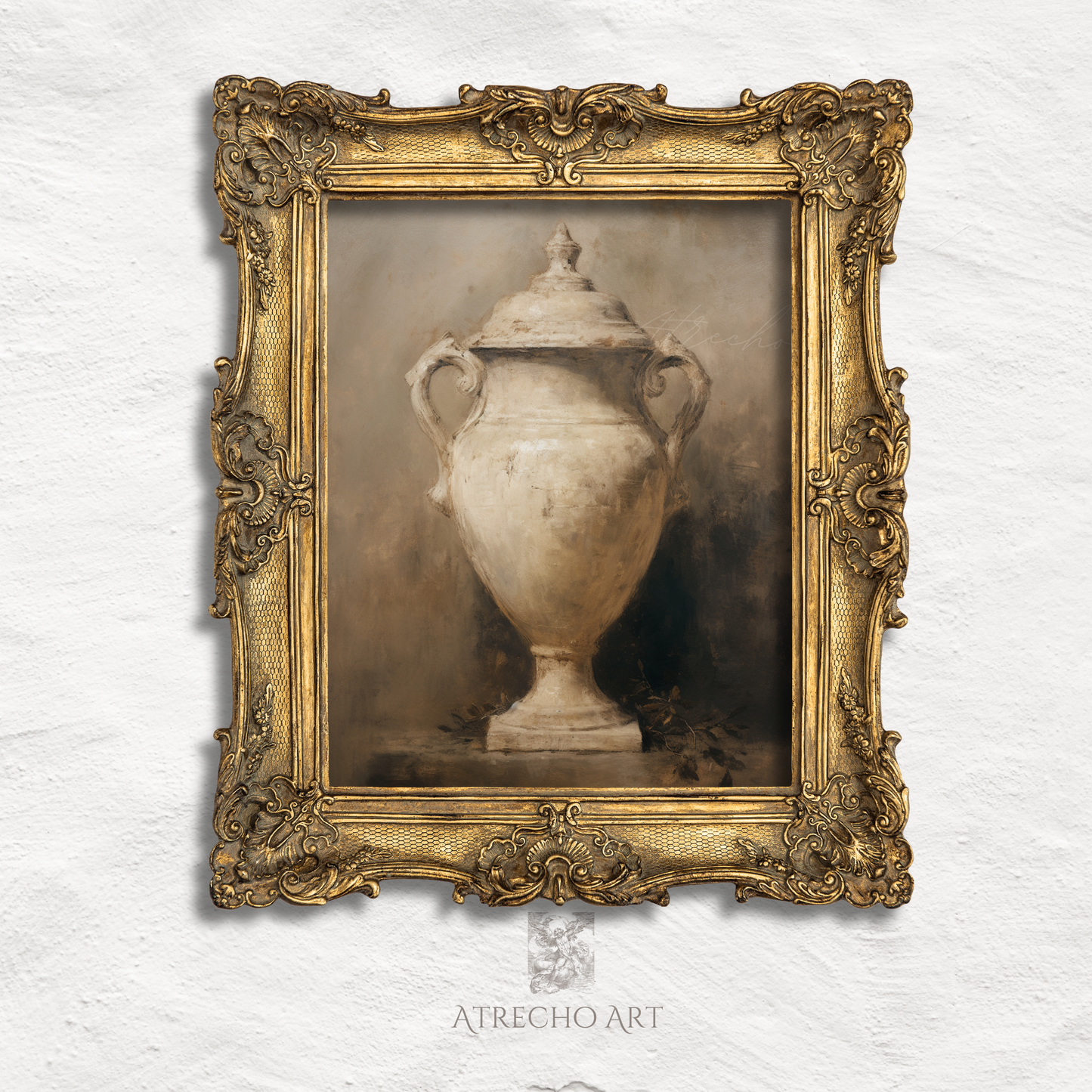 Antique Urn Art Print | Old Master Still Life | Tuscan Aesthetic