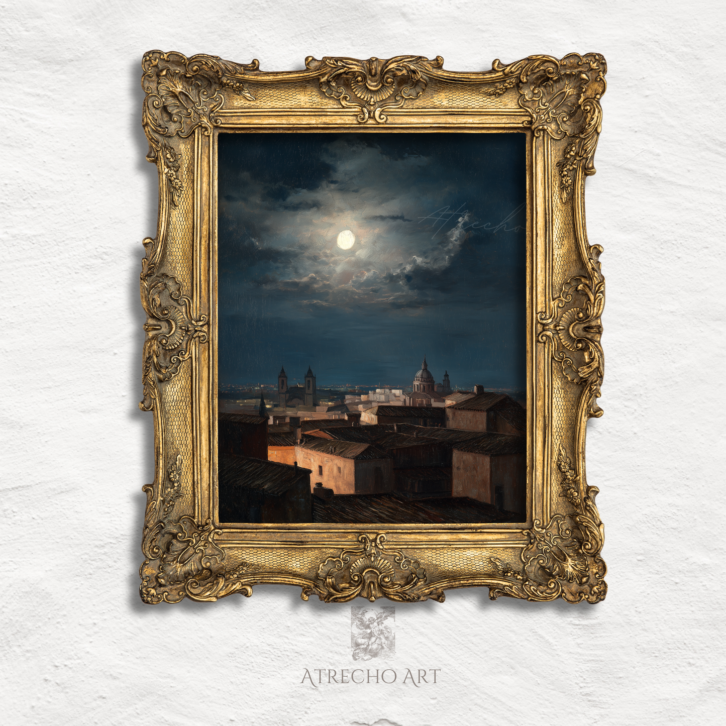 ROOFTOP MOON | Printed Artwork | L054