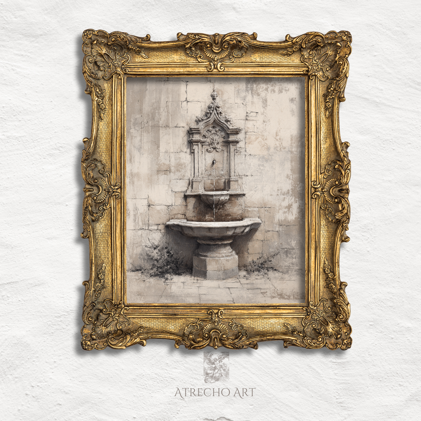 FOUNTAIN SKETCH | Printed Artwork | AR12