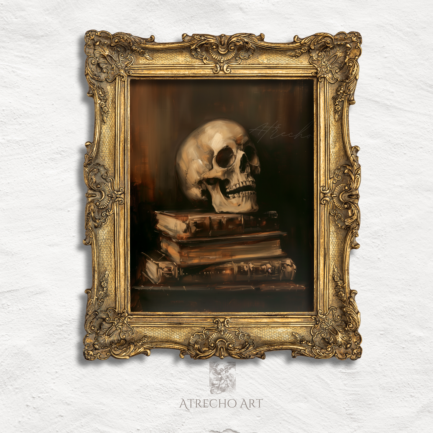 SKULL | Printed Artwork | SL56 | Dark Academia Fine Art Poster | Moody Vintage Wall Decor