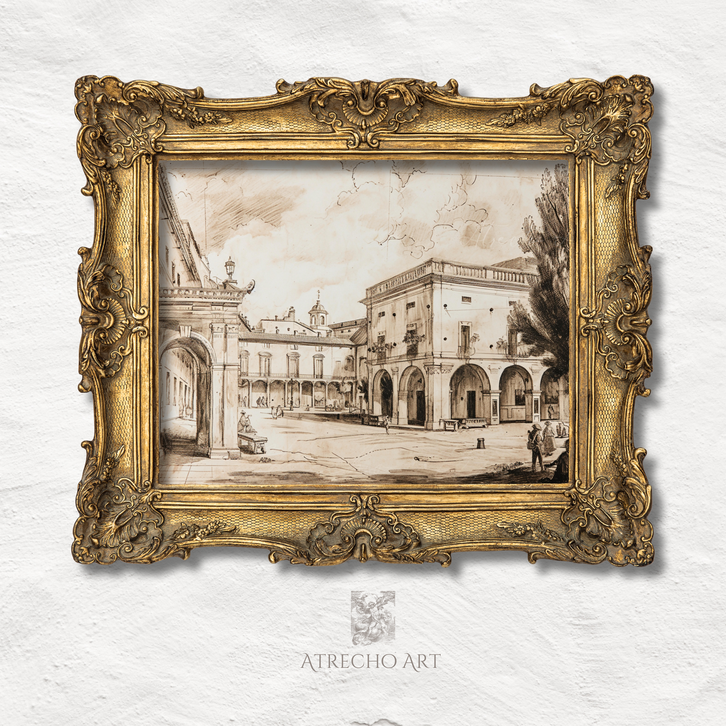 PLAZA SKETCH | Printed Artwork | AR21