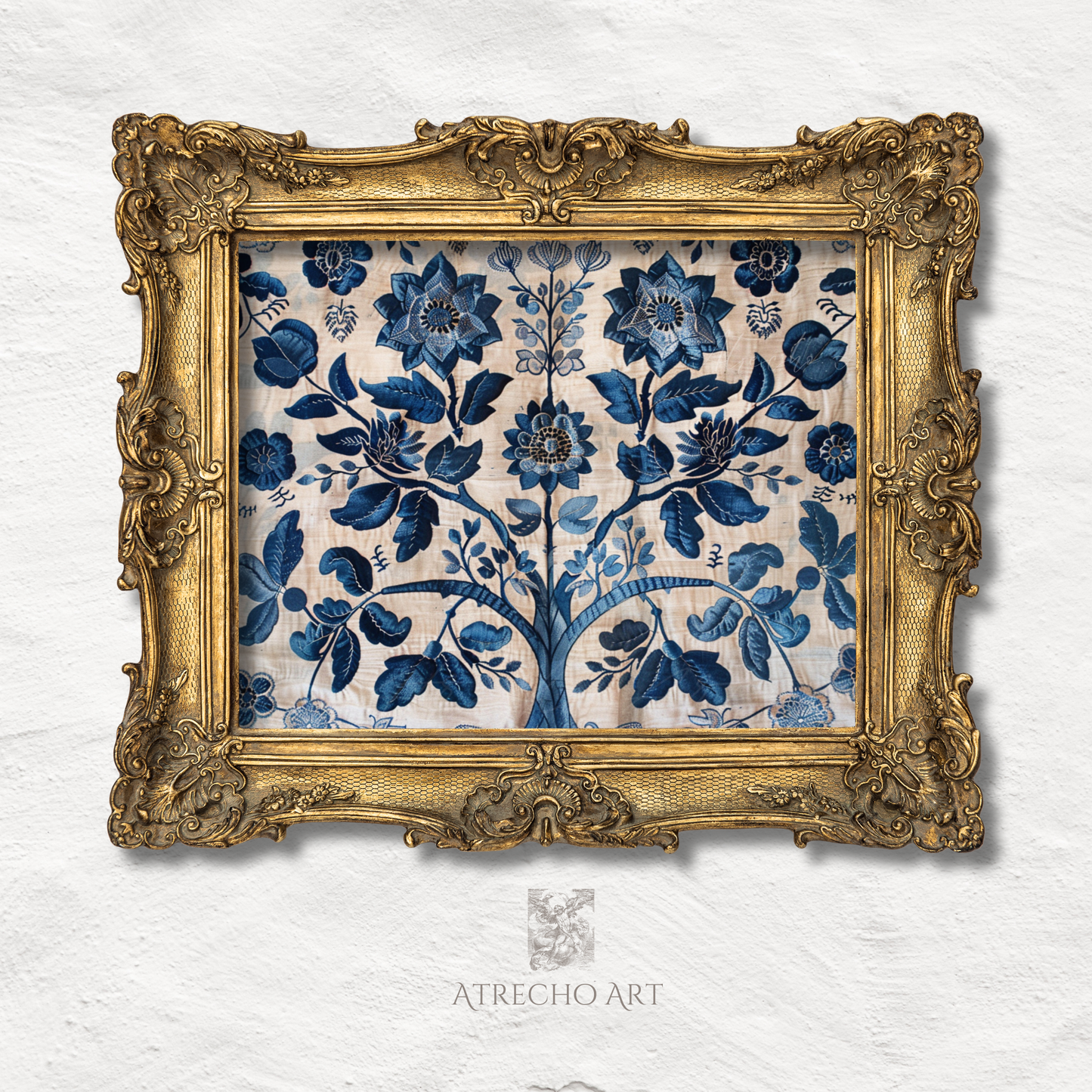 DARK BLUE TEXTILE | Printed Artwork | TE31