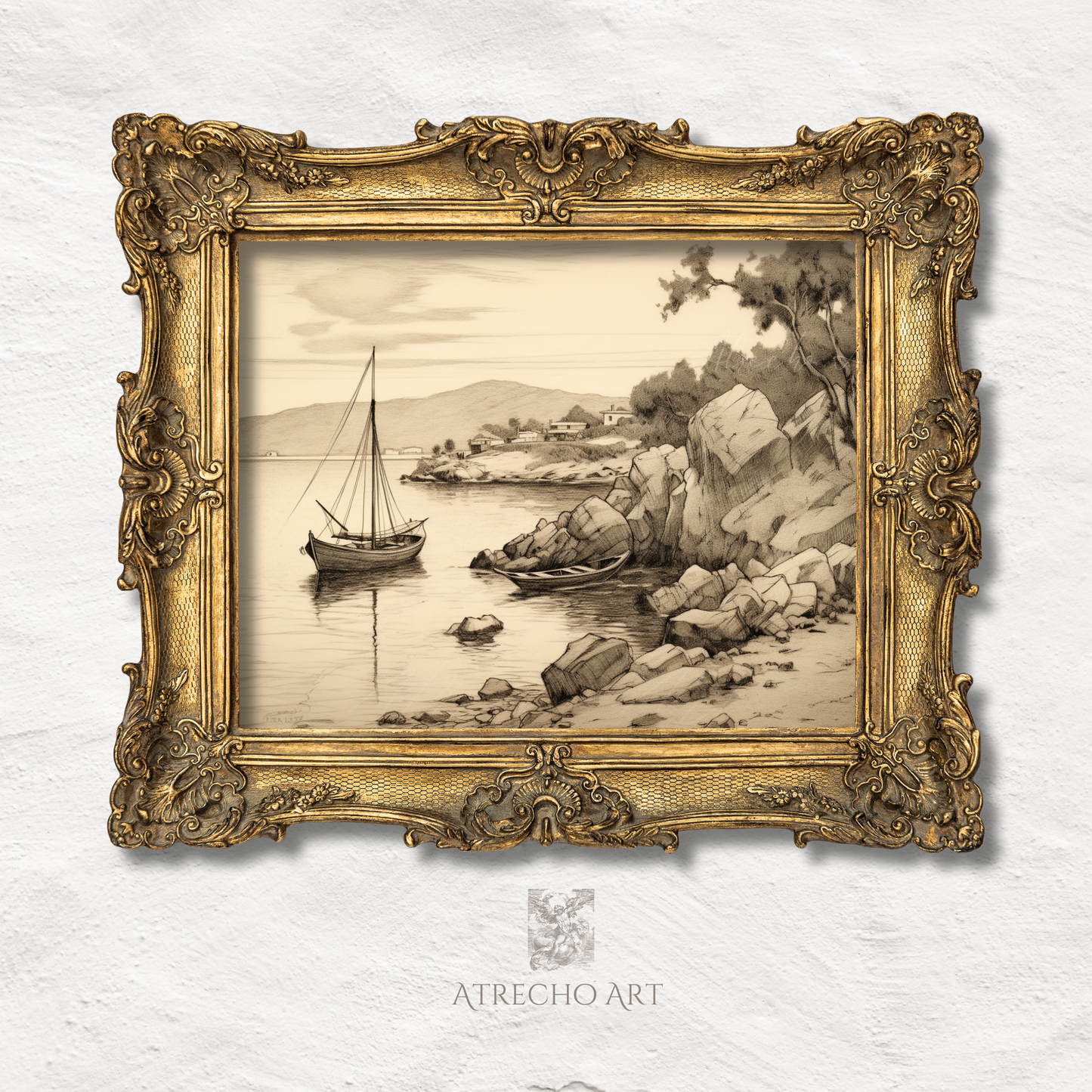 BOAT SKETCH | Printed Artwork | NA44