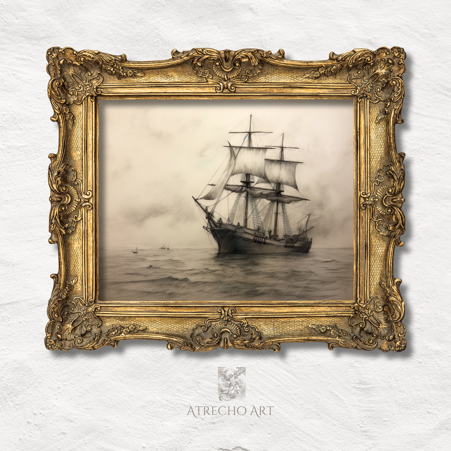 Croquis de navire | Œuvre imprimée | NA24