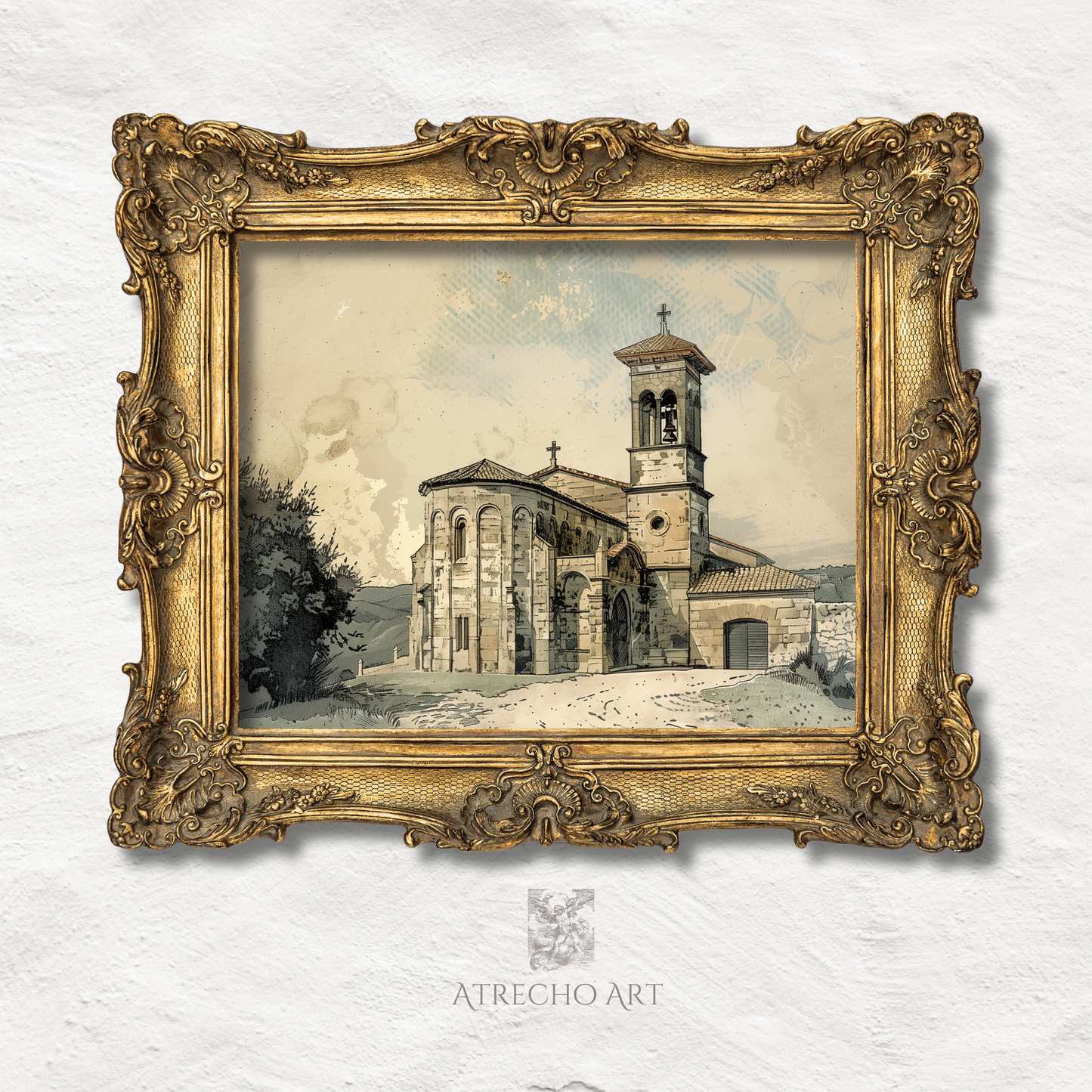 CROQUIS DE L'ÉGLISE | Oeuvre imprimée | RE23