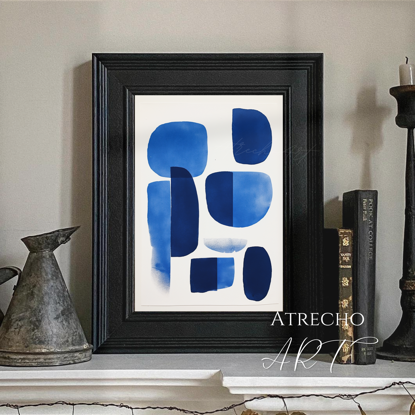 BLUE ABSTRACT | Printed Artwork | AB04