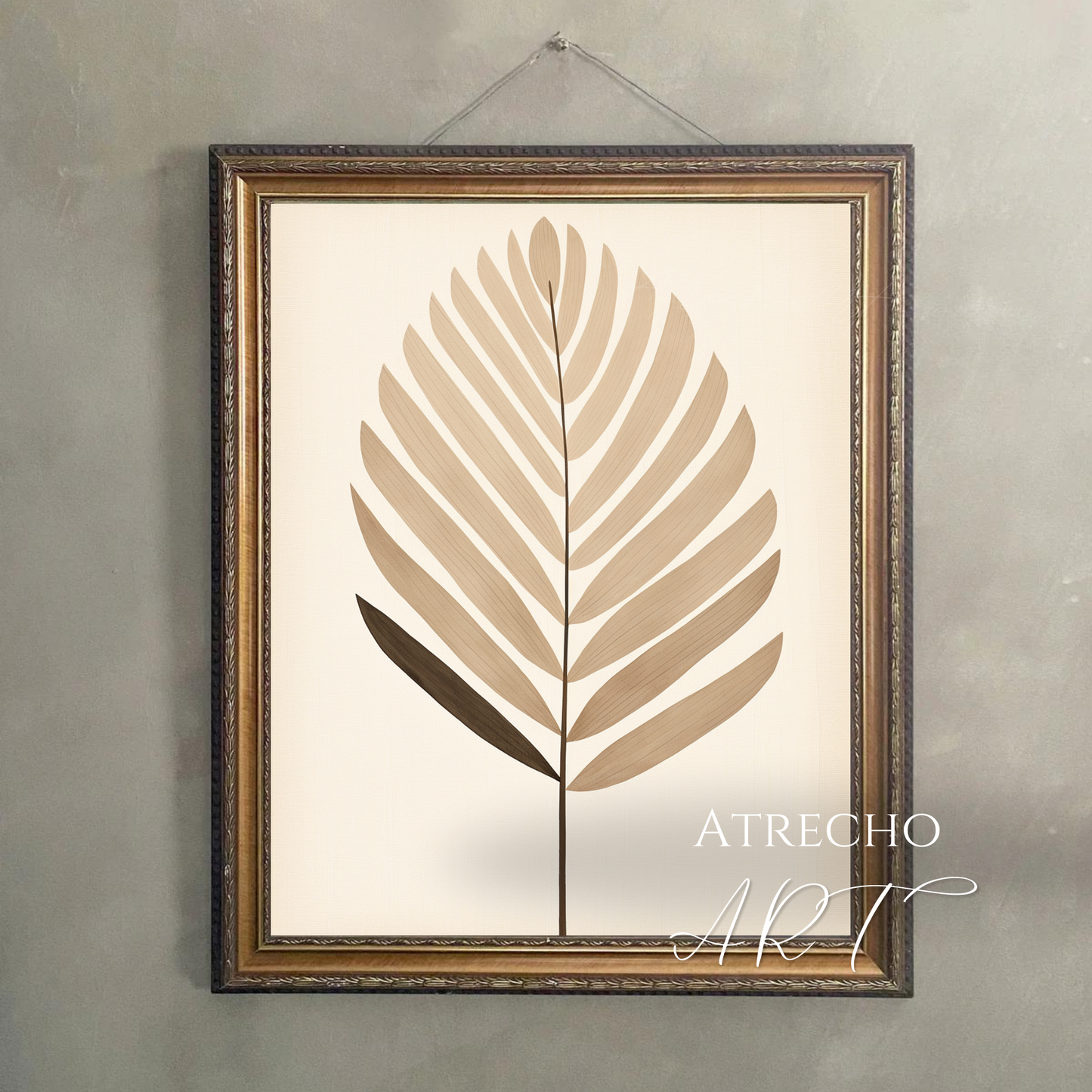 ABSTRACT PALM LEAF | Printed Artwork | AB16