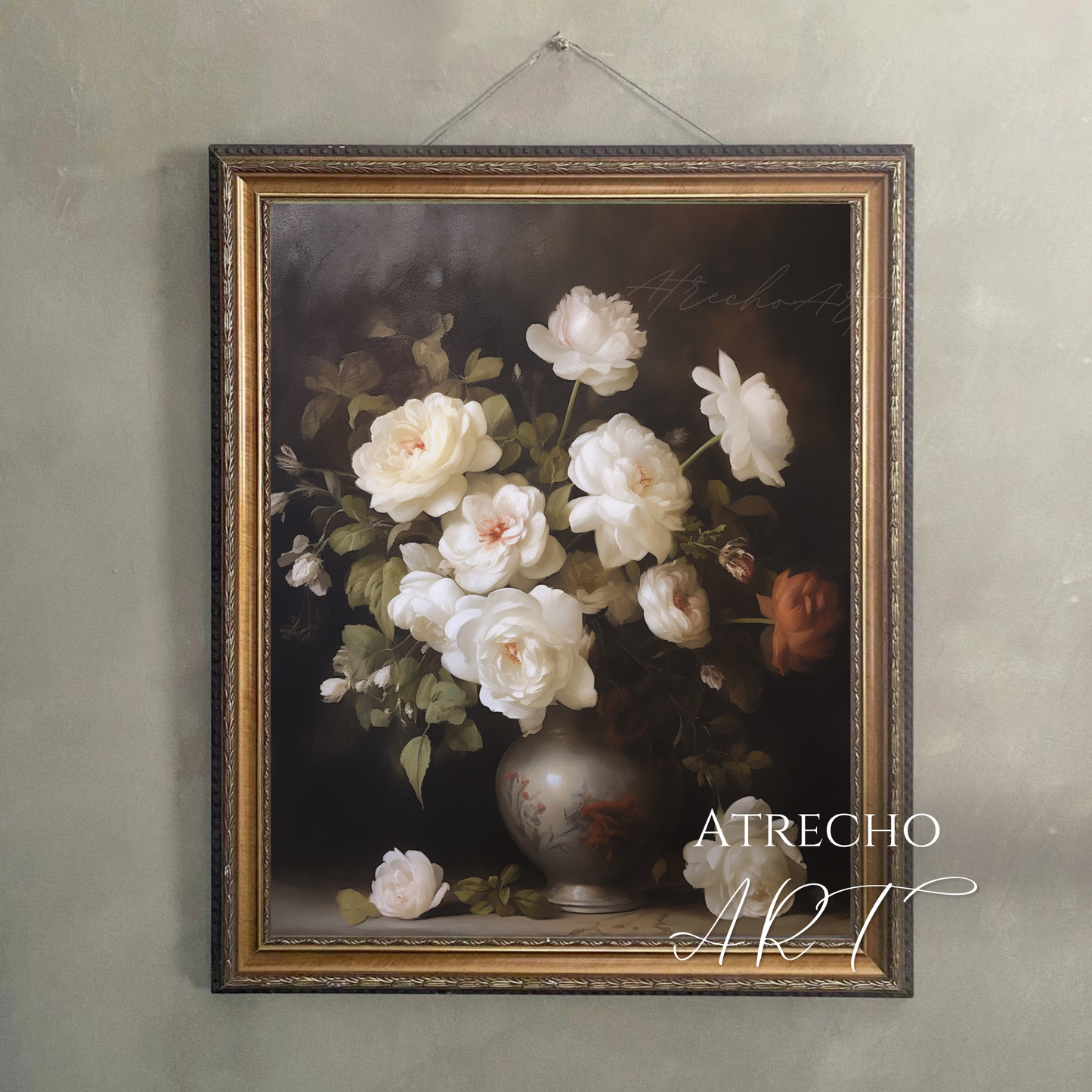 WHITE ROSES | Printed Artwork | FL55