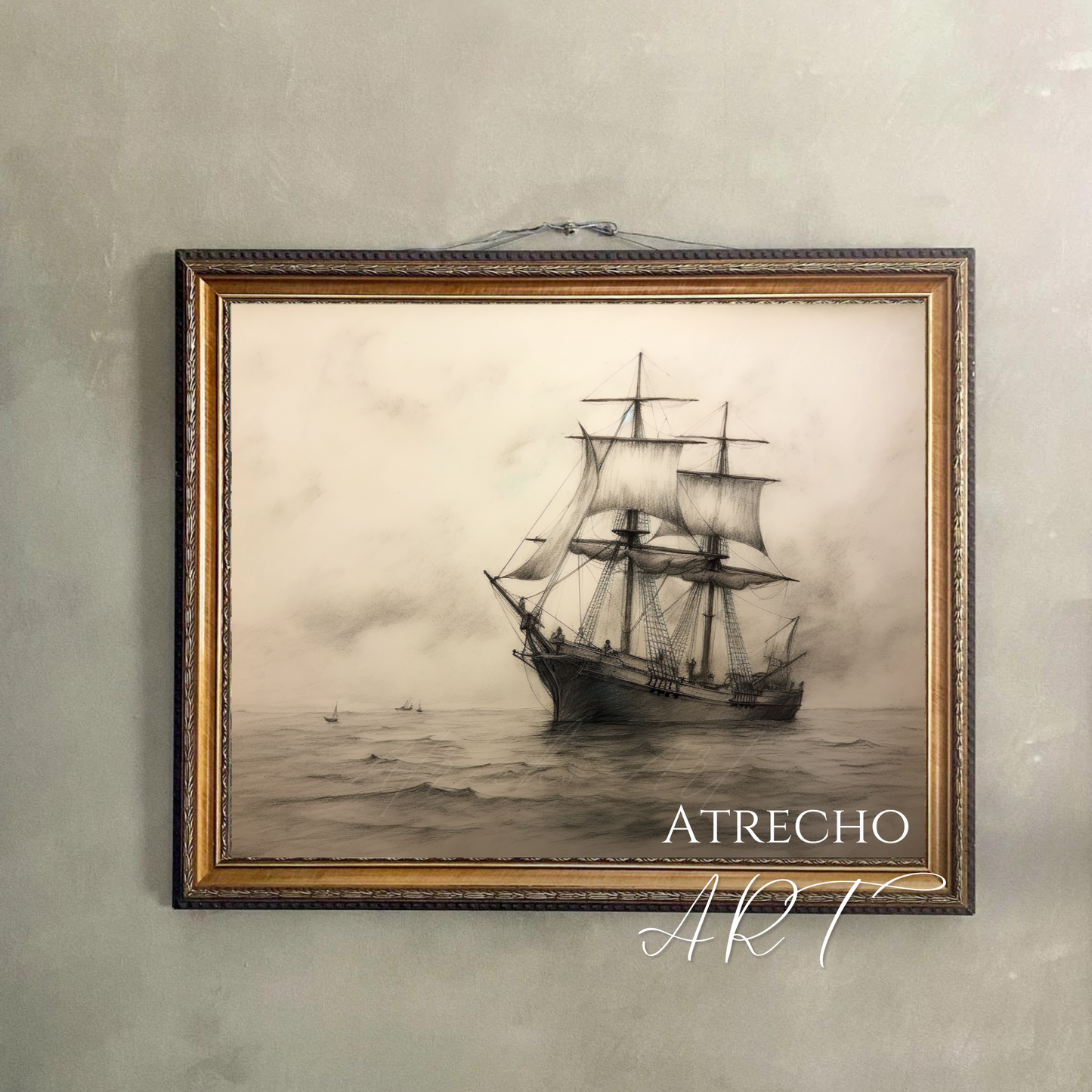 Croquis de navire | Œuvre imprimée | NA24