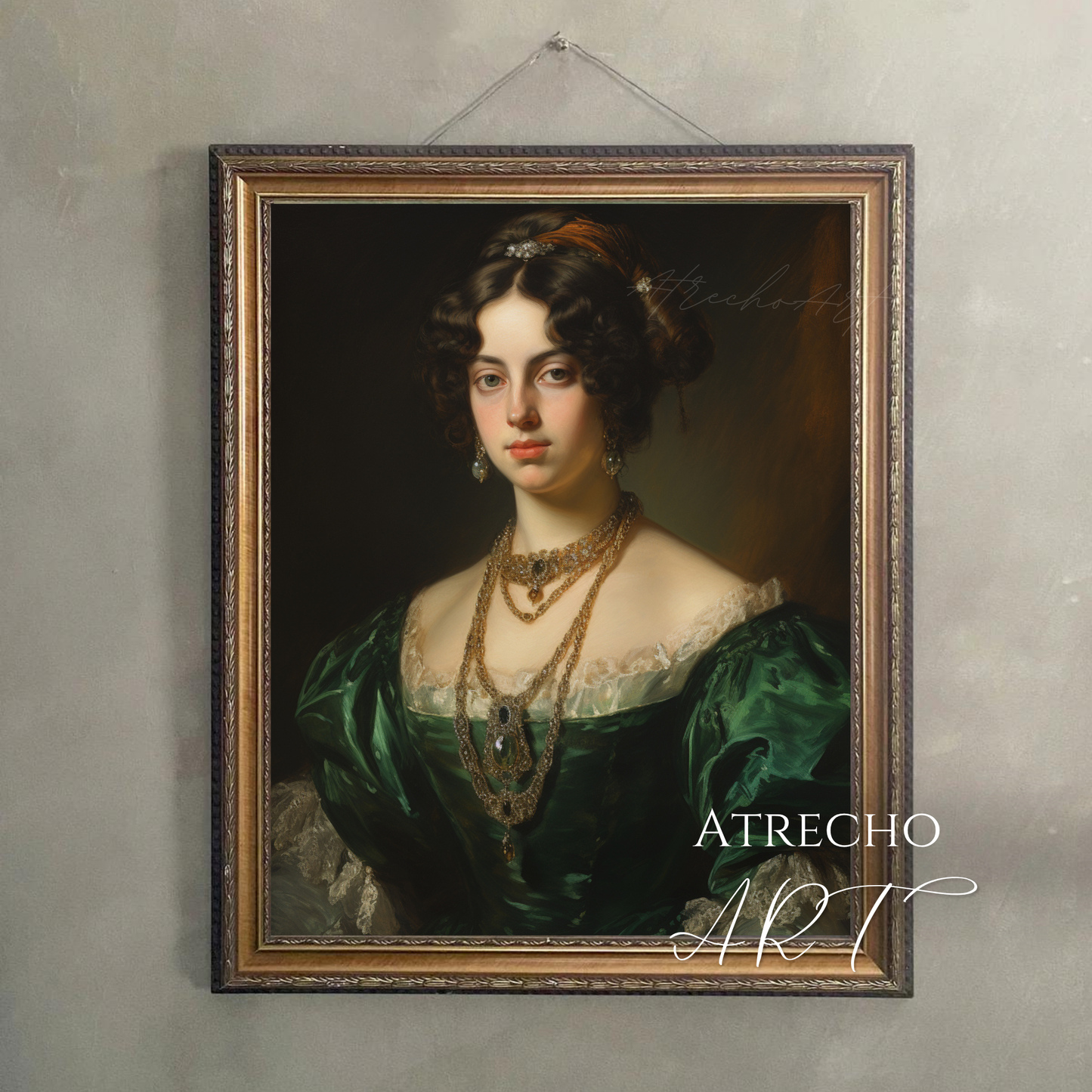 LADY IN GREEN | Printed Artwork | PE02