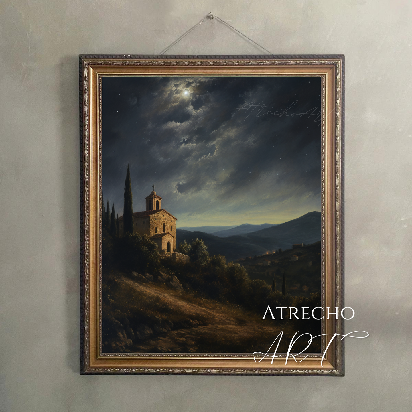 CHURCH ON A HILL | Printed Artwork | AR52