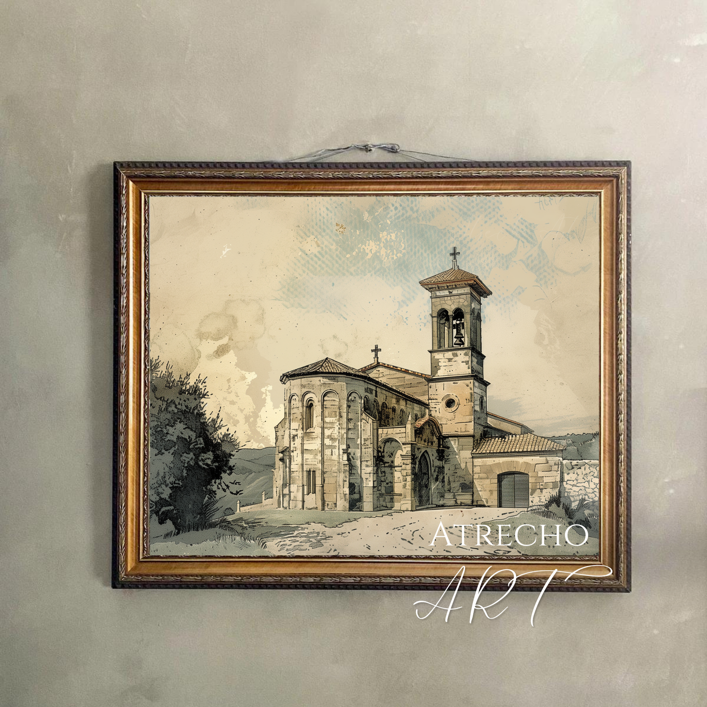 CROQUIS DE L'ÉGLISE | Oeuvre imprimée | RE23