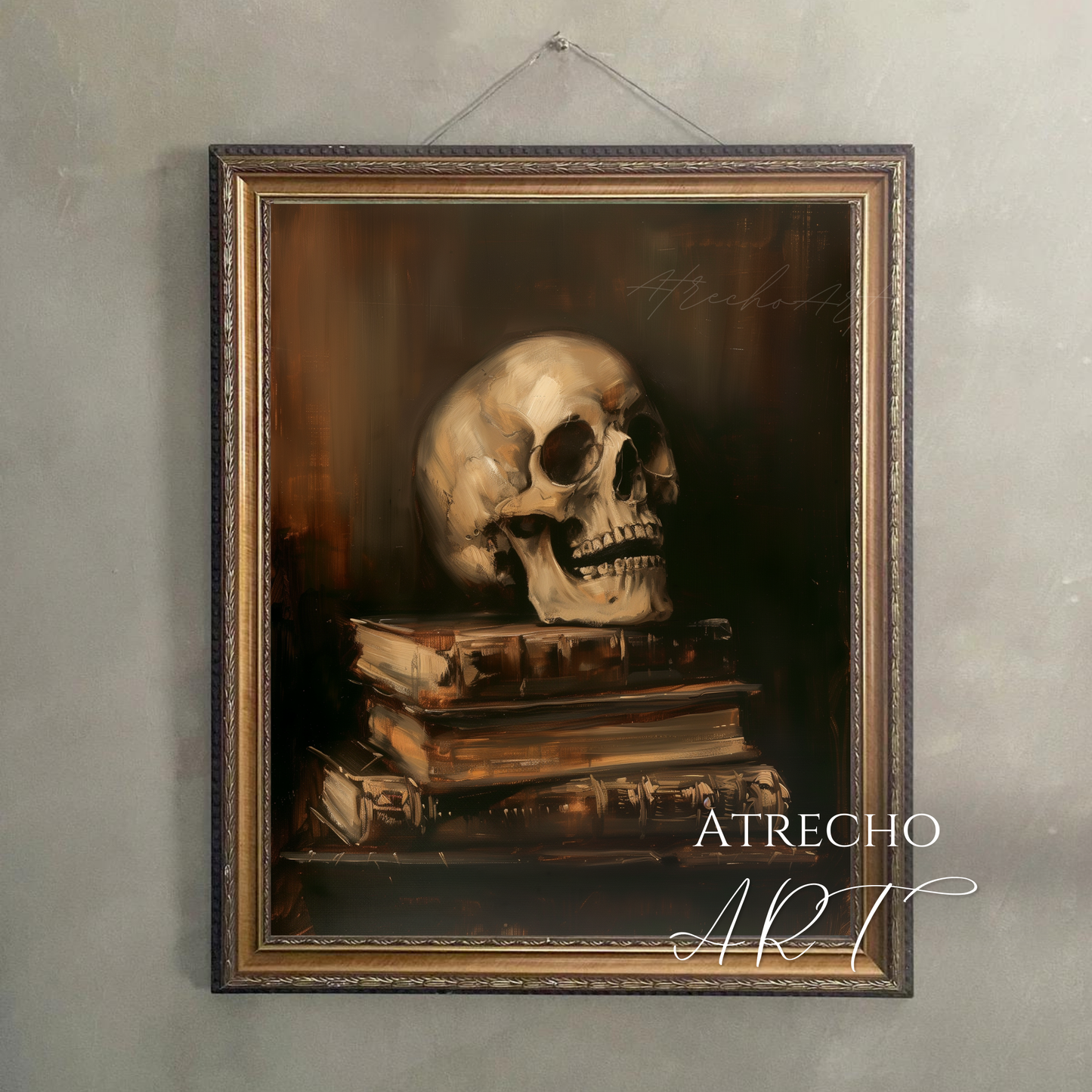 SKULL | Printed Artwork | SL56 | Dark Academia Fine Art Poster | Moody Vintage Wall Decor