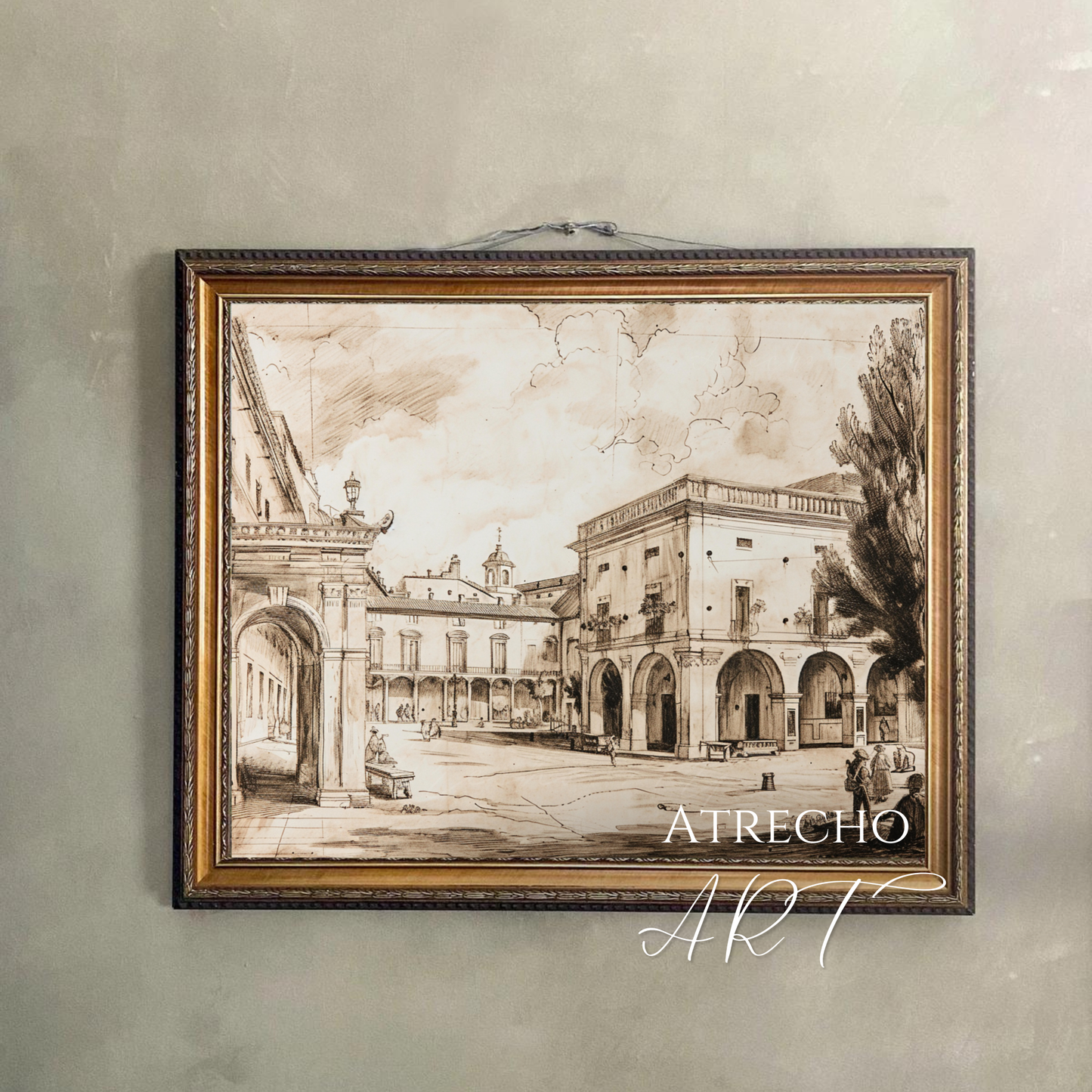 PLAZA SKETCH | Printed Artwork | AR21