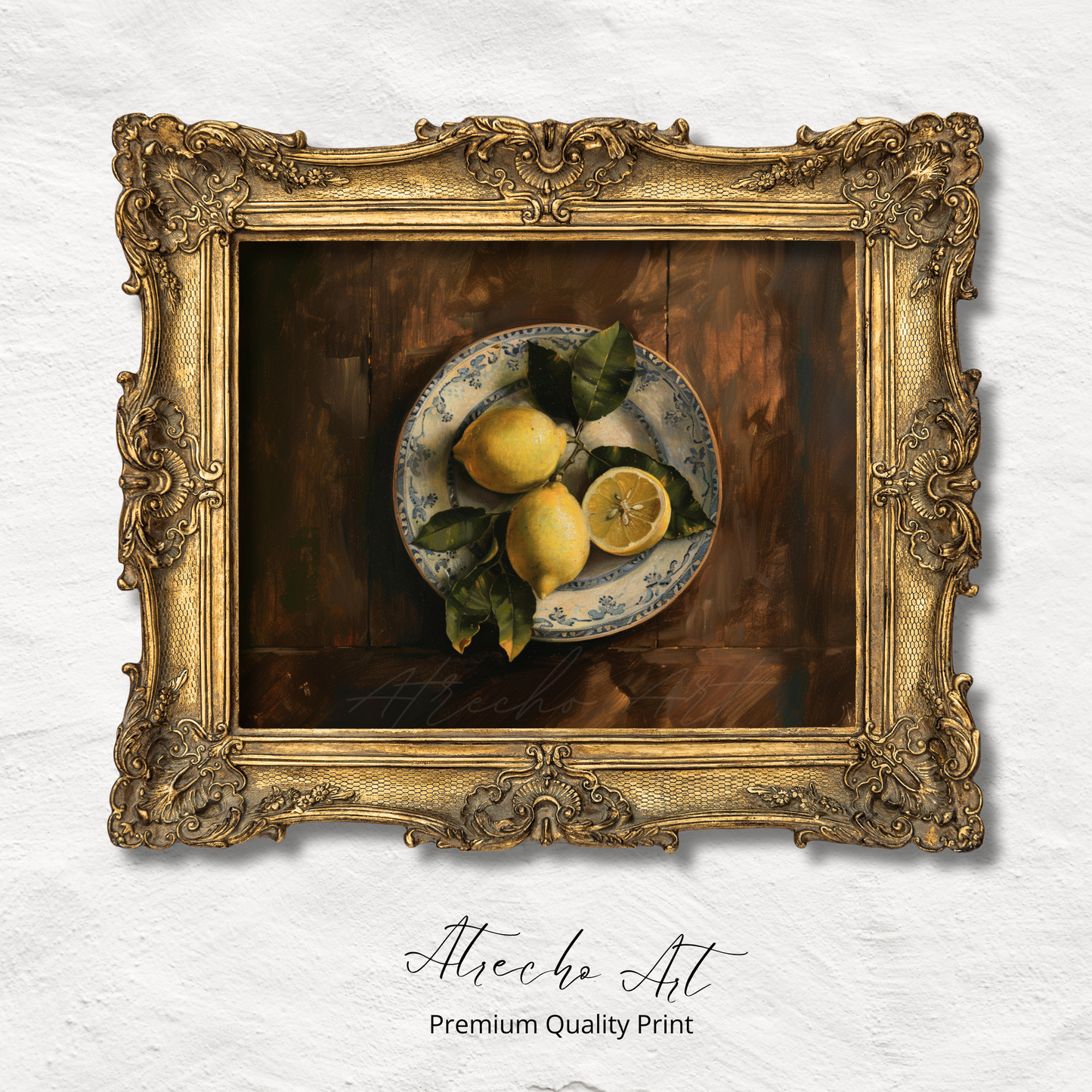 LEMONS ON A PLATE | Printed Artwork | SL16