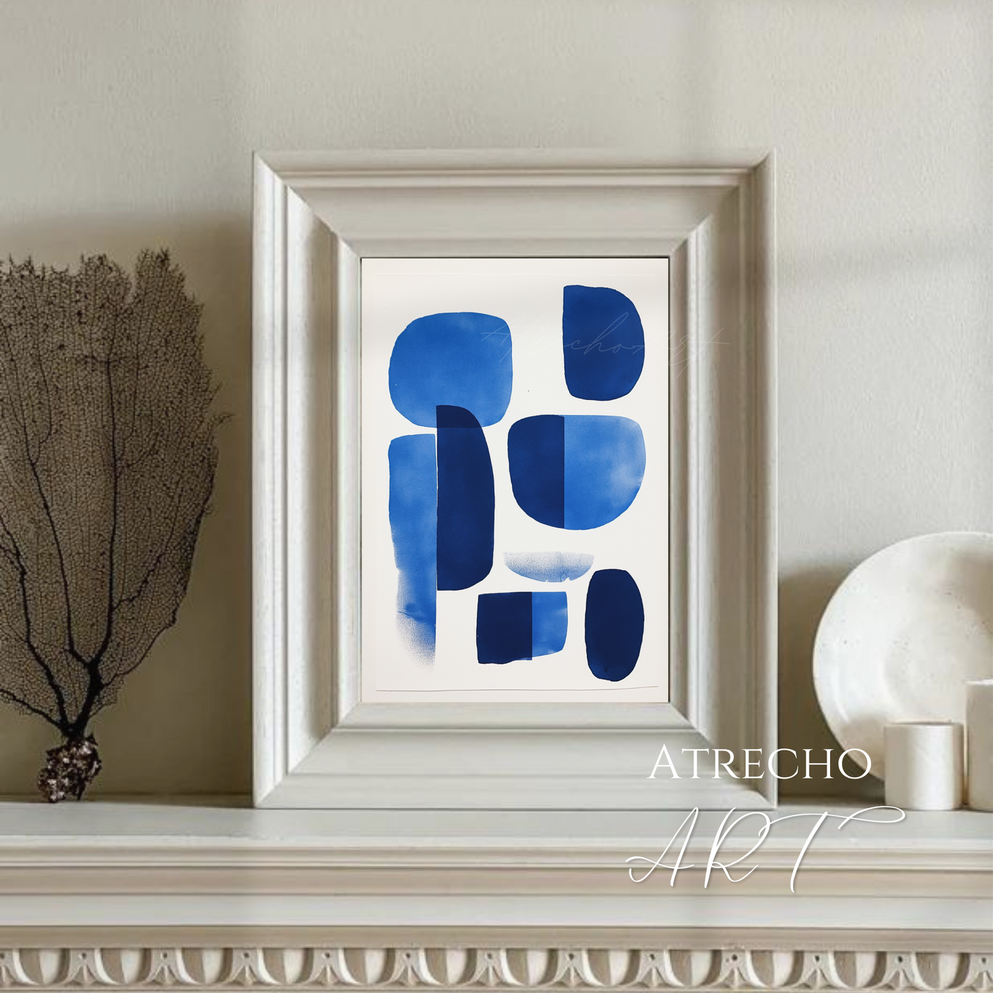 BLUE ABSTRACT | Printed Artwork | AB04