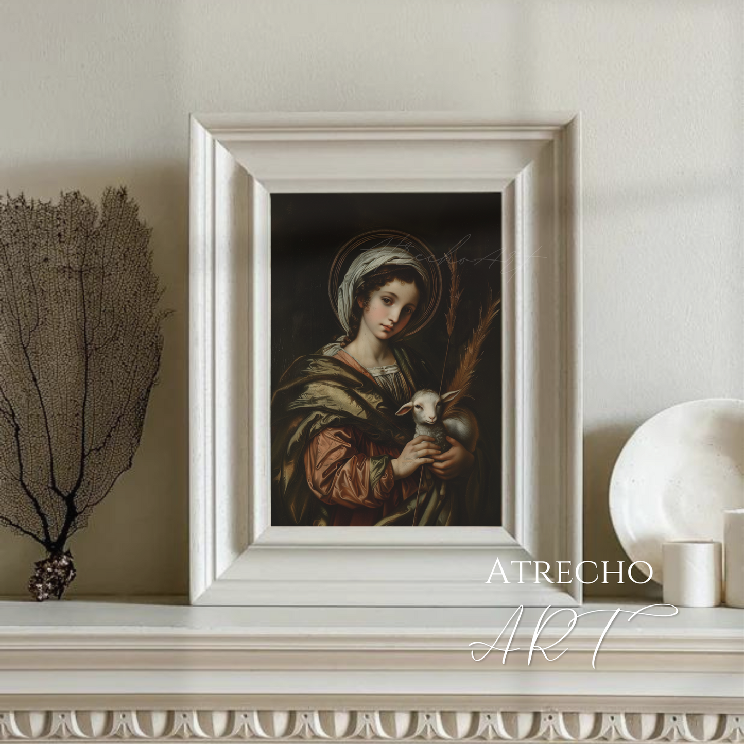 SAINT AGNES |  Printed Artwork | RE32