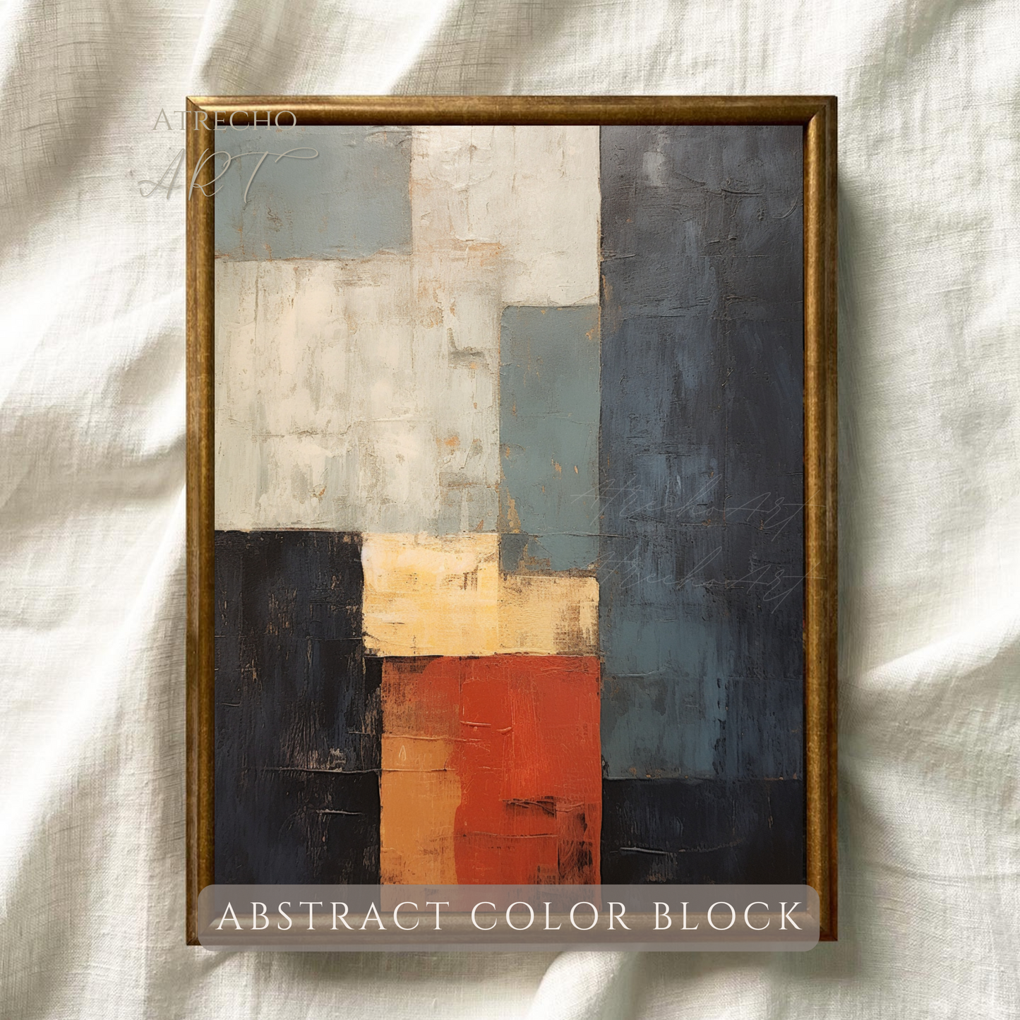 ABSTRACT COLOR BLOCK | Printed Artwork | AB04