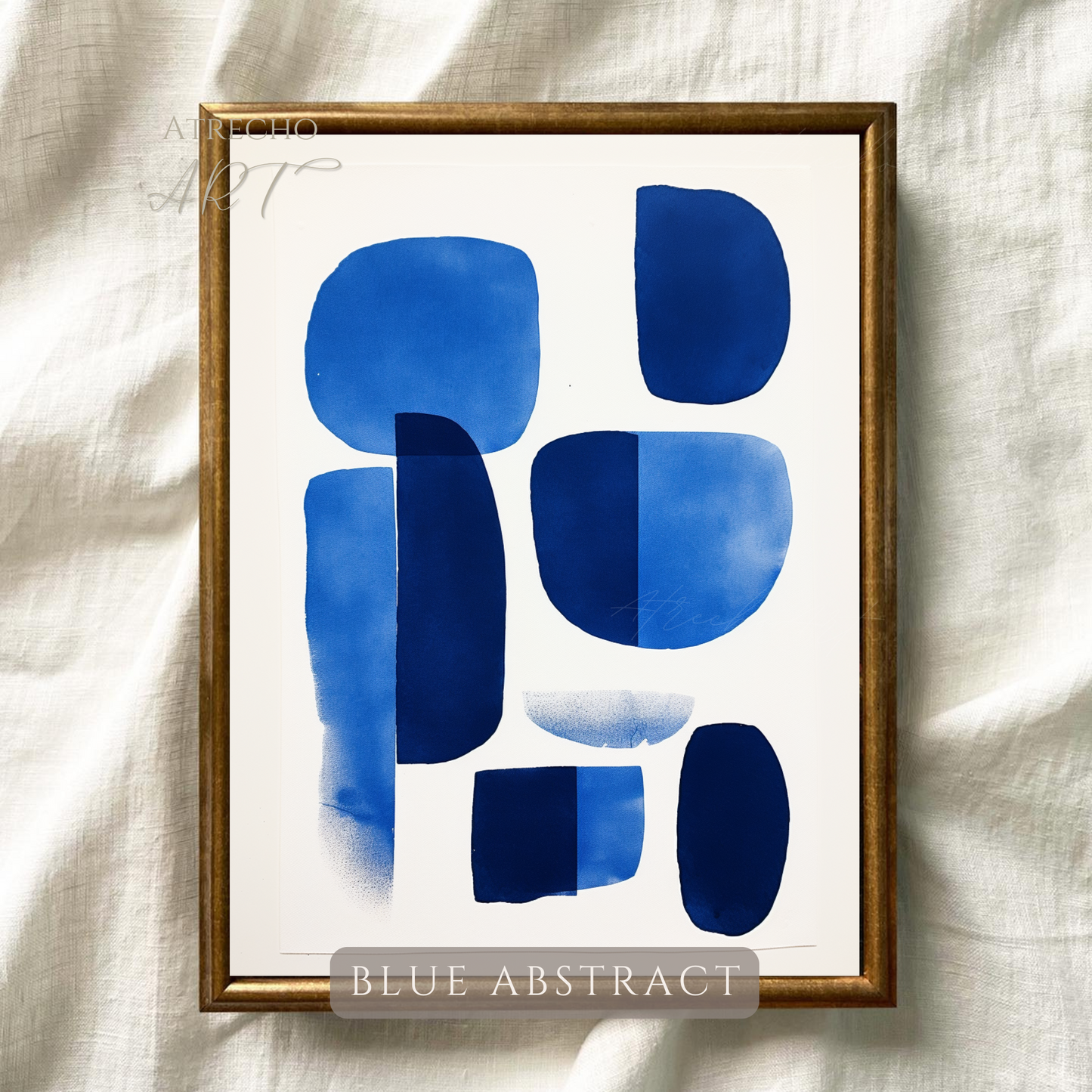 BLUE ABSTRACT | Printed Artwork | AB04