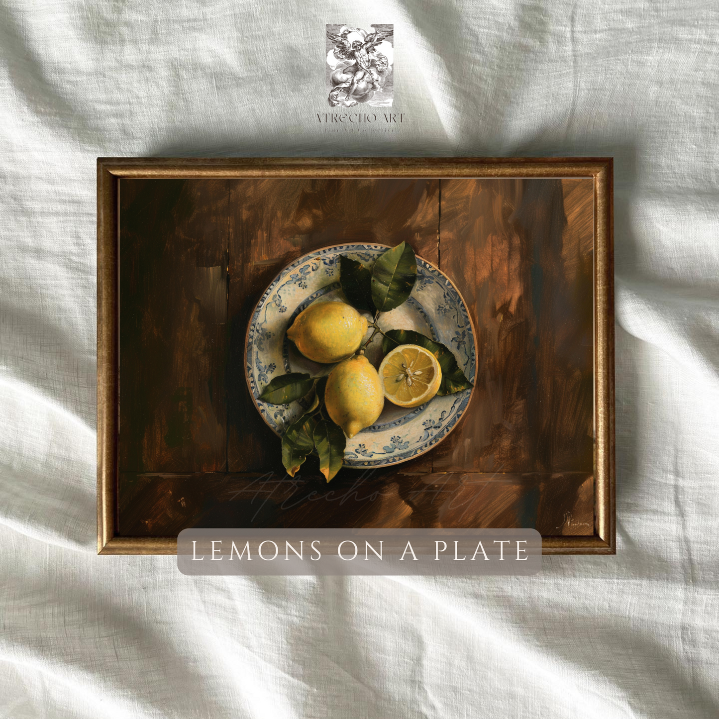 LEMONS ON A PLATE | Printed Artwork | SL16