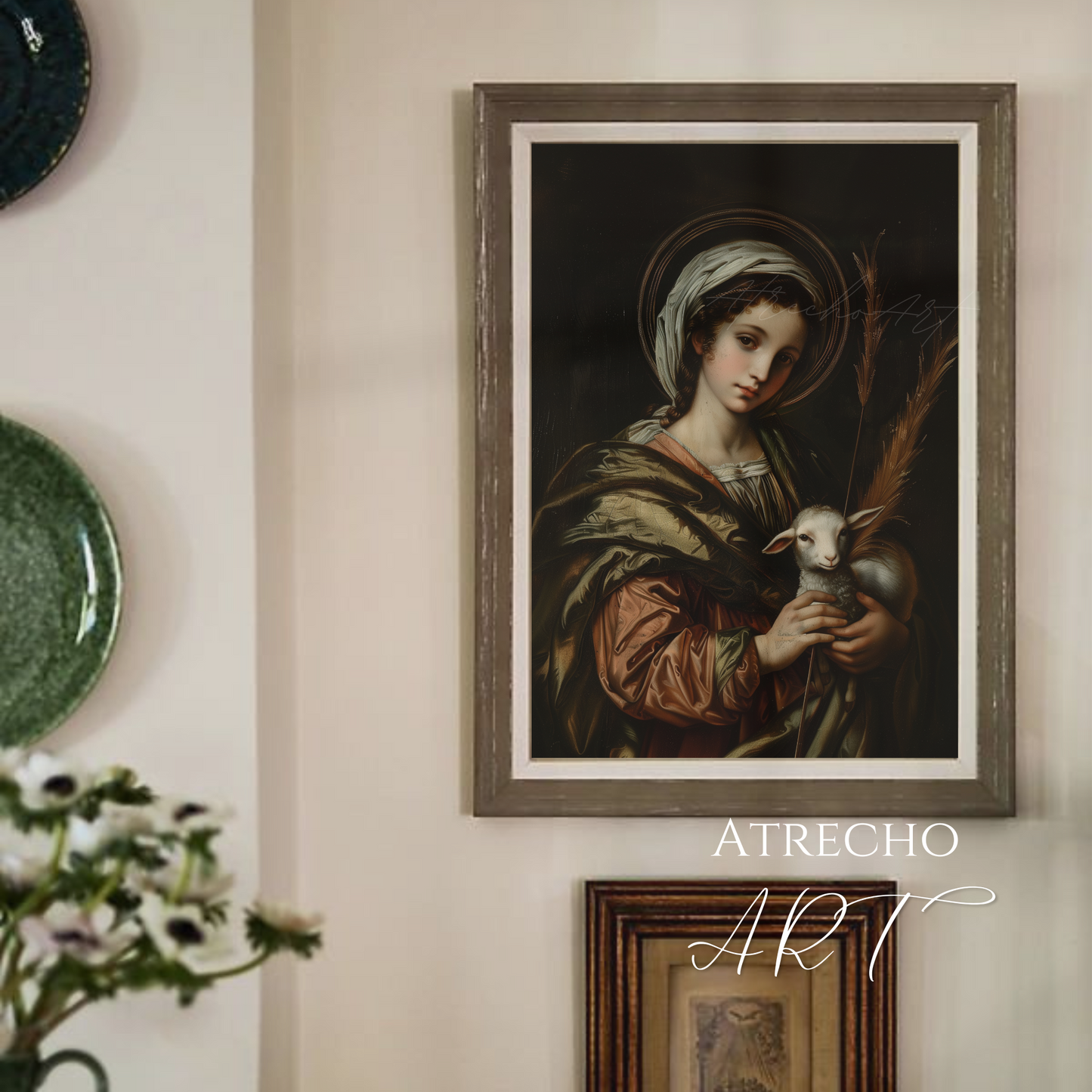 SAINT AGNES |  Printed Artwork | RE32