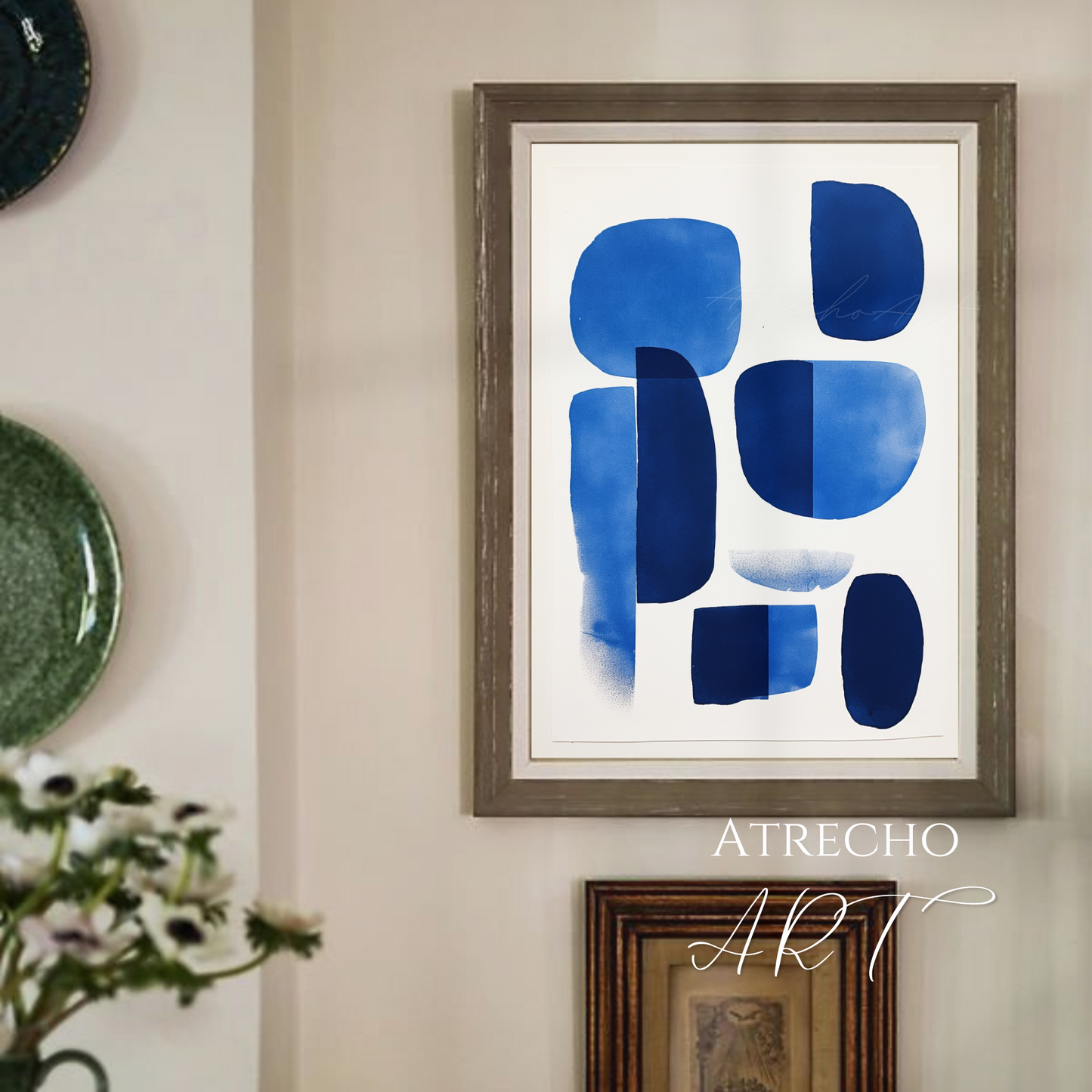 BLUE ABSTRACT | Printed Artwork | AB04