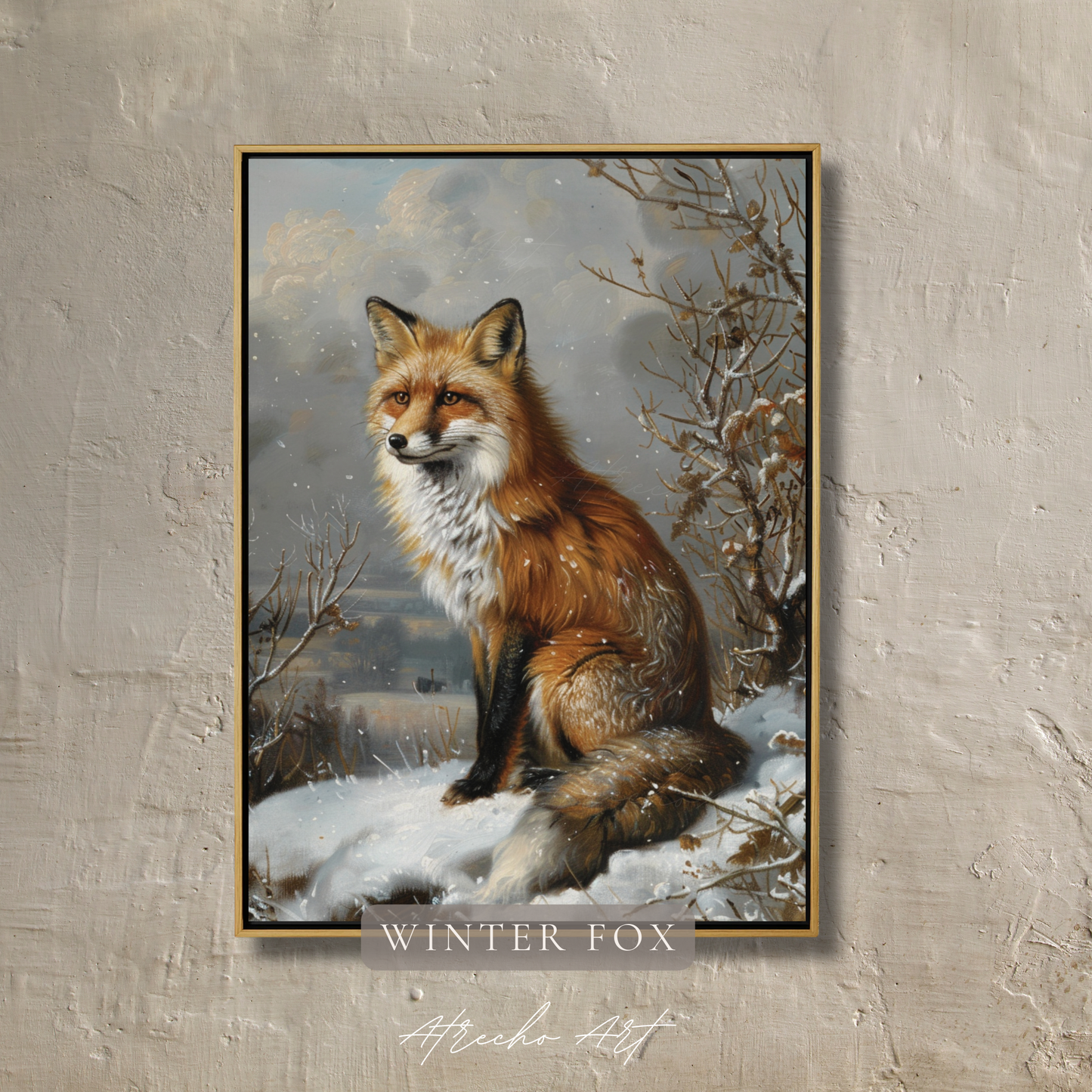 WINTER FOX | Printed Artwork | AN90