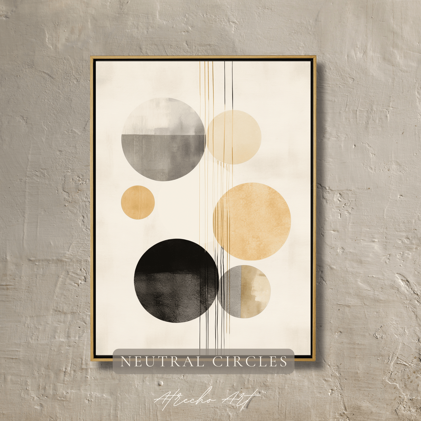 NEUTRAL CIRCLES | Printed Artwork | AB24