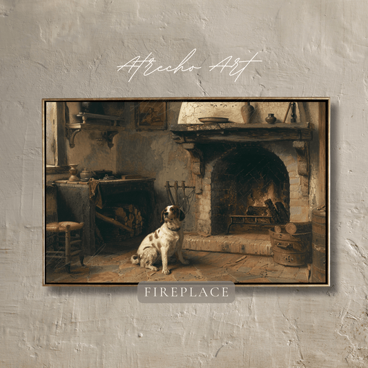 BY THE FIREPLACE | Printed Artwork | AR50