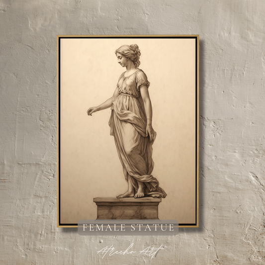 FEMALE STATUE | Printed Artwork | SL31