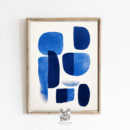 BLUE ABSTRACT | Printed Artwork | AB04