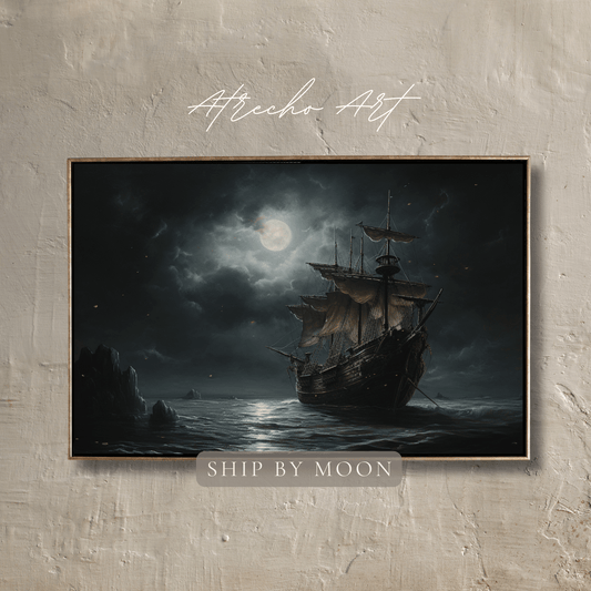SHIP BY MOON | Printed Artwork | NA20