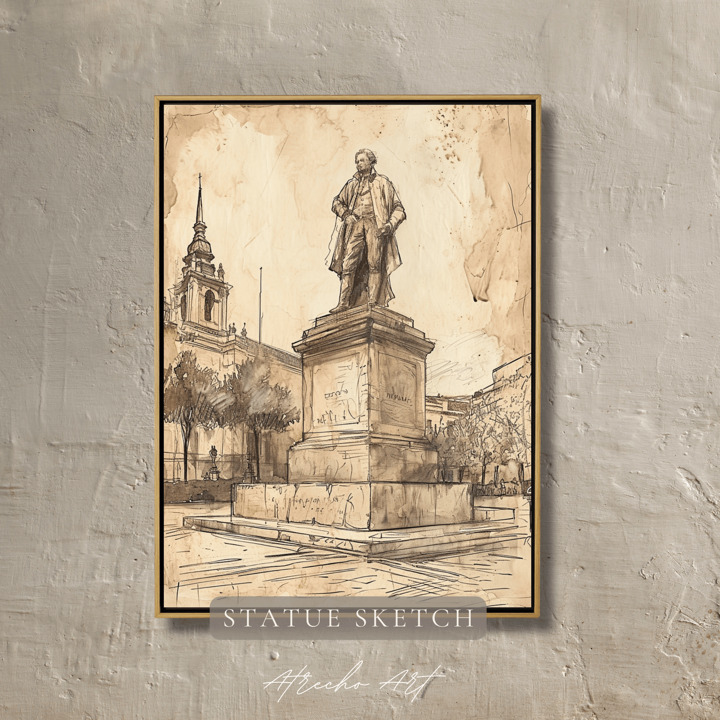 STATUE SKETCH | Printed Artwork | AR14