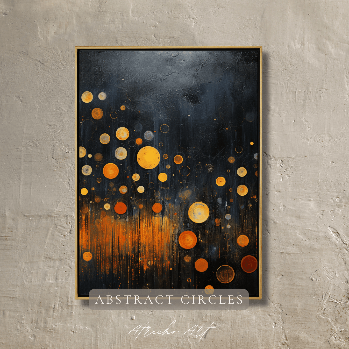 ABSTRACT CIRCLES | Printed Artwork | AB39 Fine Art Poster | Modern Abstract Home Decor Atrecho Art