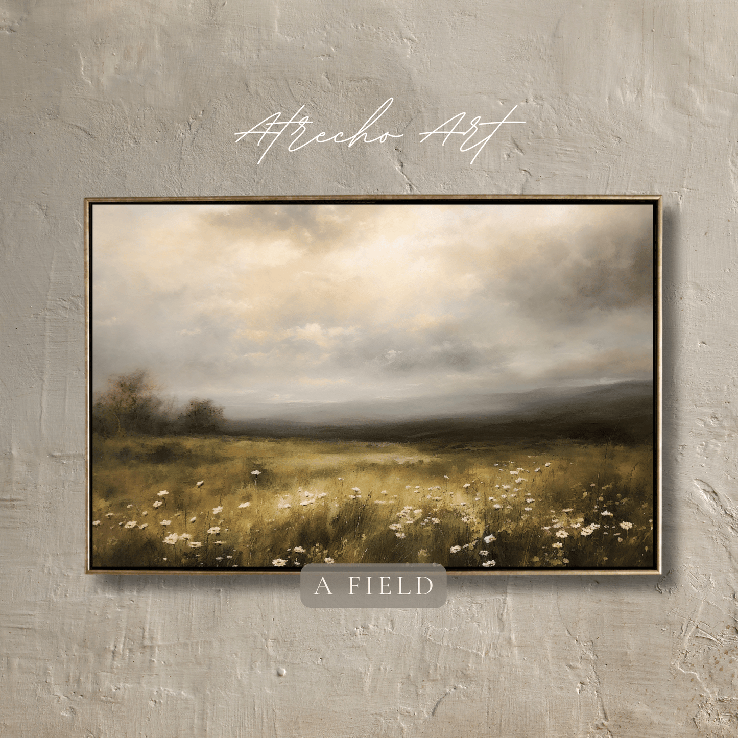 FIELD | Printed Artwork | L083 Landscape Wall Art | Light Academia Poster | Printed Vintage Oil Painting