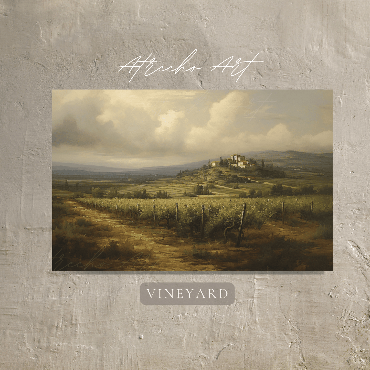 VINEYARD | Matte Canvas Artwork | L075