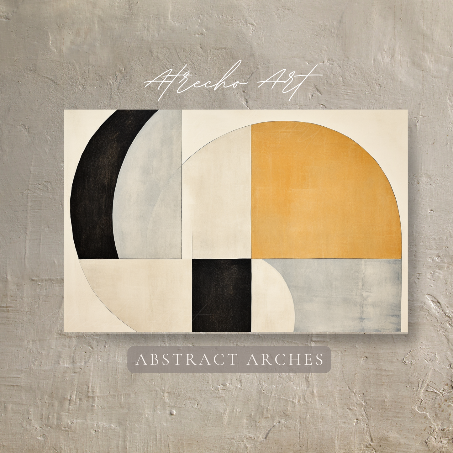 ABSTRACT ARCHES | Matte Canvas Artwork | AB03 Modern Wall Art Atrecho Art