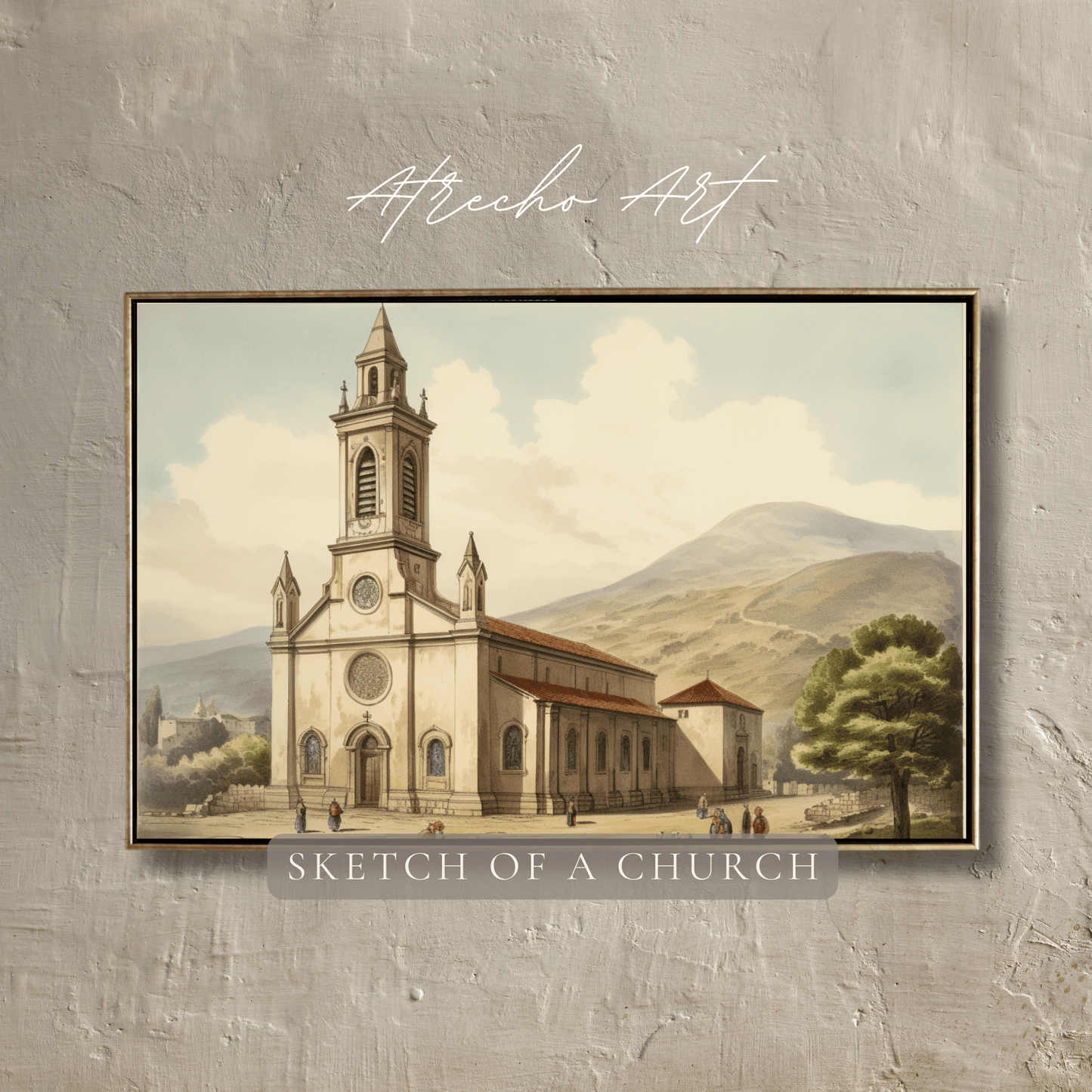 CHURCH SKETCH | Printed Artwork | RE23