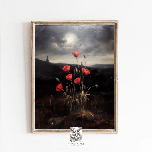 TWILIGHT POPPIES | Printed Artwork | FL09