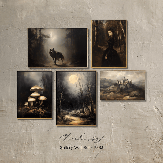 SET OF FIVE Prints | P511 | Bookish Collection