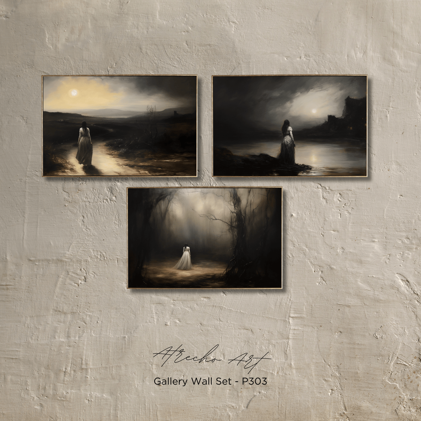 SET OF THREE Prints | P303 | Woman in White Collection