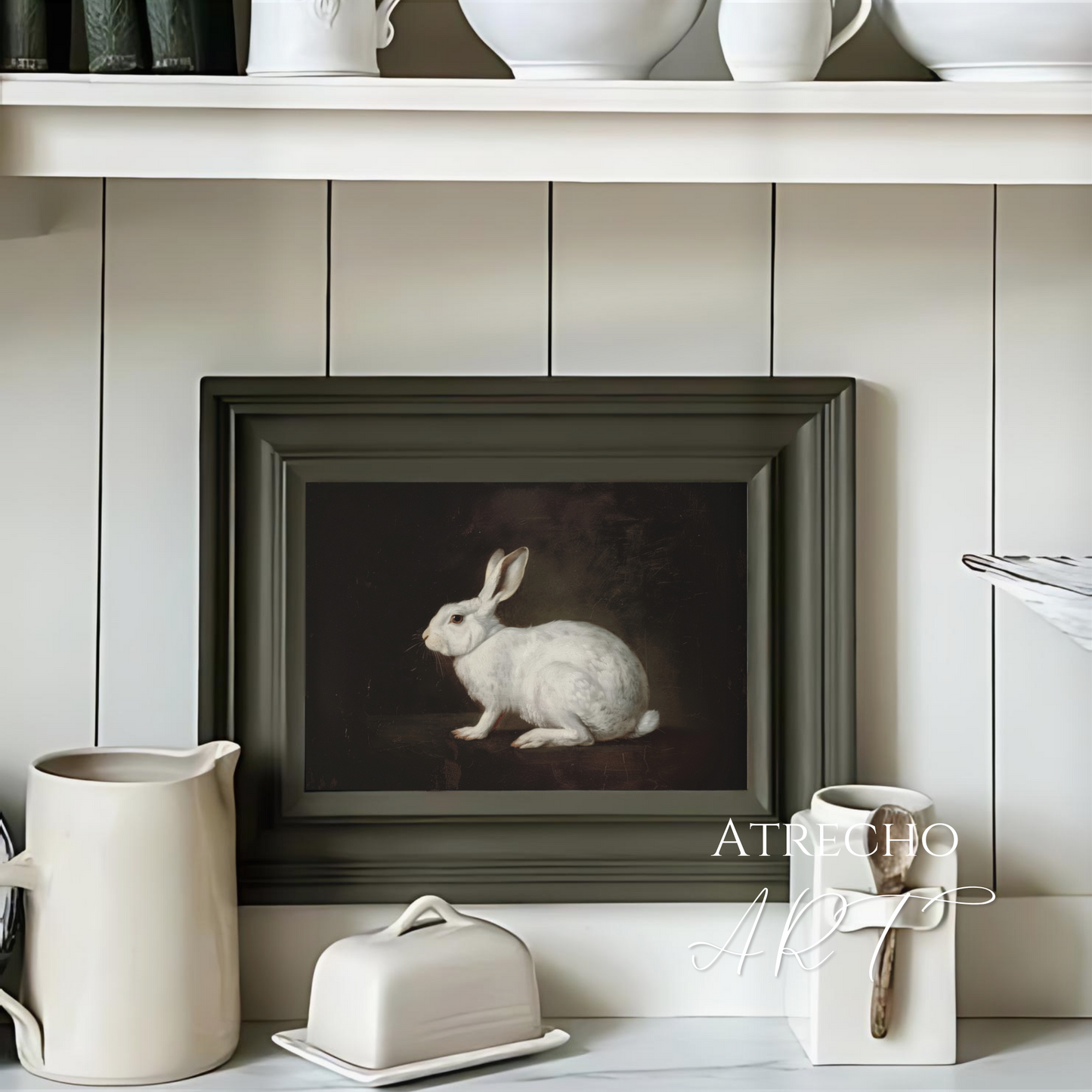 WHITE RABBIT | Printed Artwork | AN88