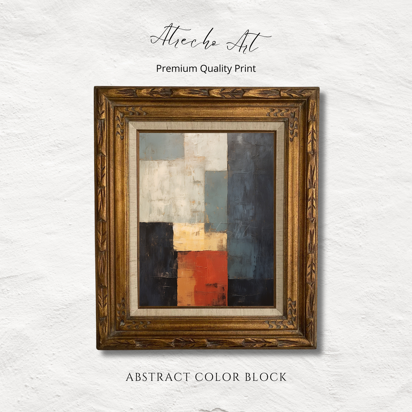 ABSTRACT COLOR BLOCK | Printed Artwork | AB04