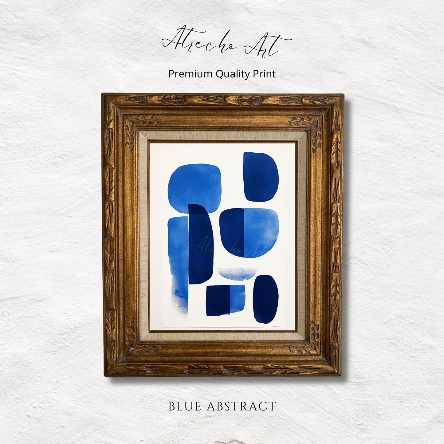 BLUE ABSTRACT | Printed Artwork | AB04