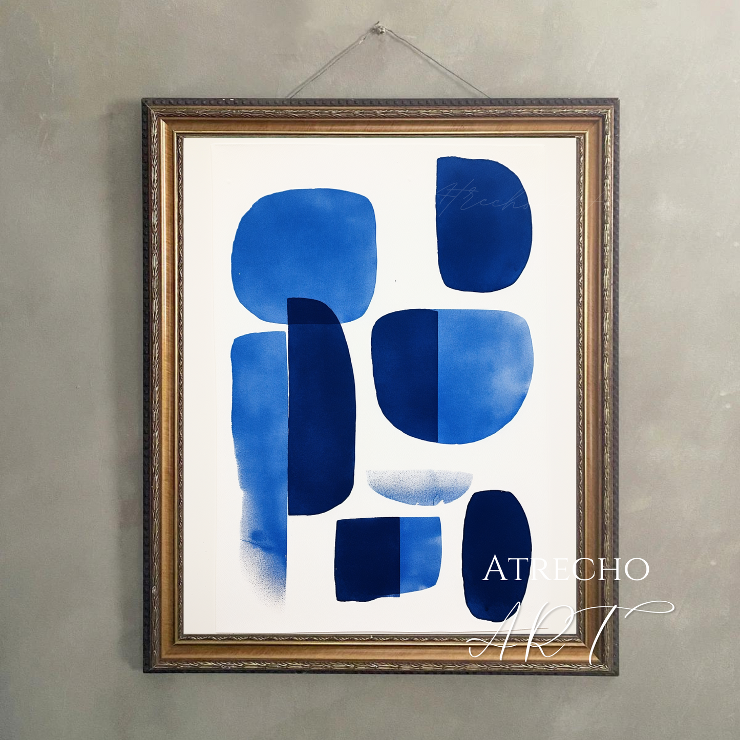 BLUE ABSTRACT | Printed Artwork | AB04